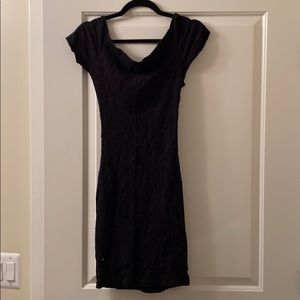 Black lace dress